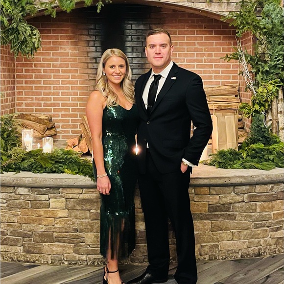 Lulus Anjou Sequin Fringe Sleeveless Midi Dress - Picture 3 of 10